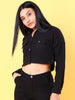 Women's Patch Pocket Corduroy Crop Shirt