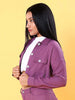 Women's Patch Pocket Corduroy Crop Shirt