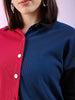 Women's Boxy Corduroy Colorblock Shirt