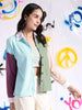 Women's Boxy Corduroy Colorblock Shirt