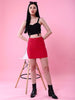 Women's Fitted Corduroy Mini Skirt