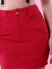 Women's Fitted Corduroy Mini Skirt