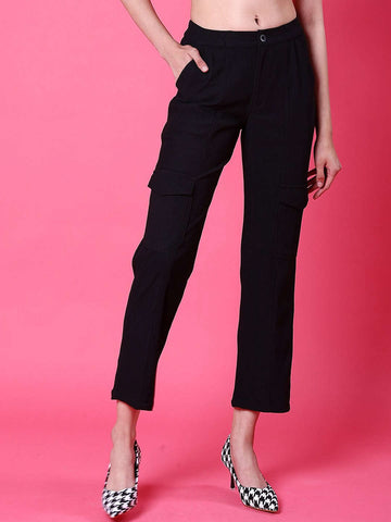 Women's Cargo Pocket Corduroy Flare Pant