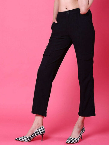 Women's Cargo Pocket Corduroy Flare Pant