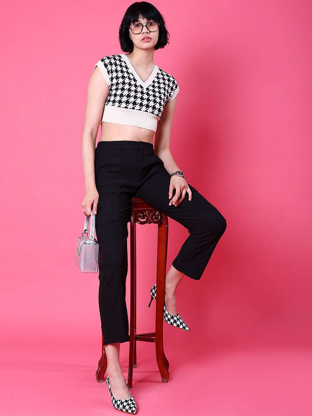 Women's Cargo Pocket Corduroy Flare Pant