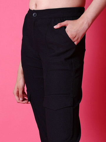 Women's Cargo Pocket Corduroy Flare Pant