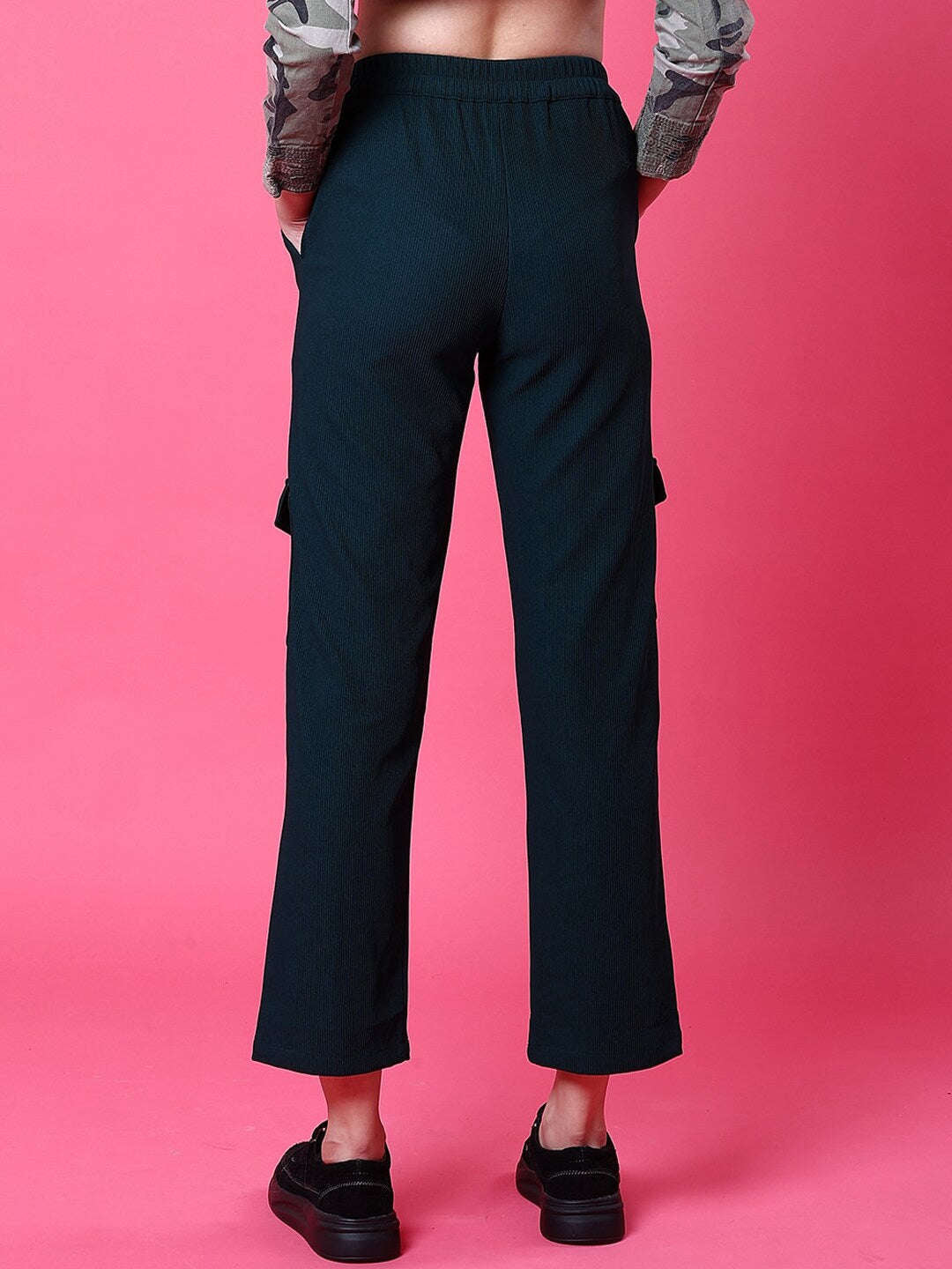 Women's Cargo Pocket Corduroy Flare Pant