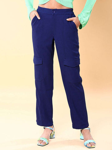 Women's Cargo Pocket Corduroy Flare Pant