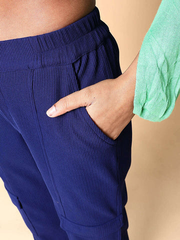 Women's Cargo Pocket Corduroy Flare Pant