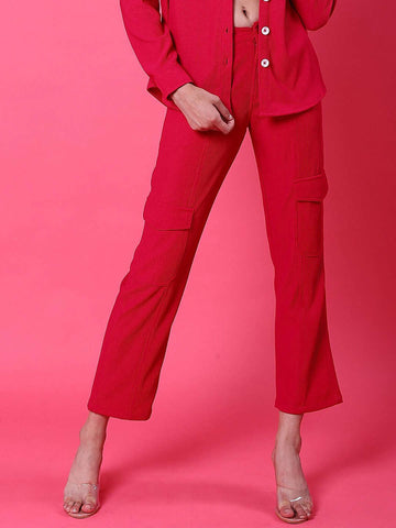 Women's Cargo Pocket Corduroy Flare Pant