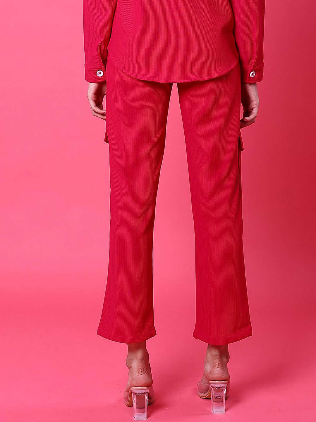 Women's Cargo Pocket Corduroy Flare Pant