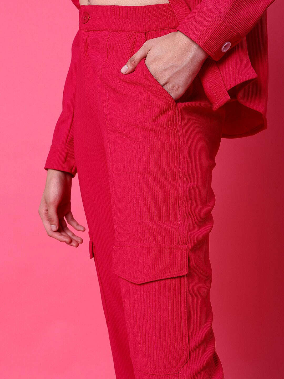 Women's Cargo Pocket Corduroy Flare Pant