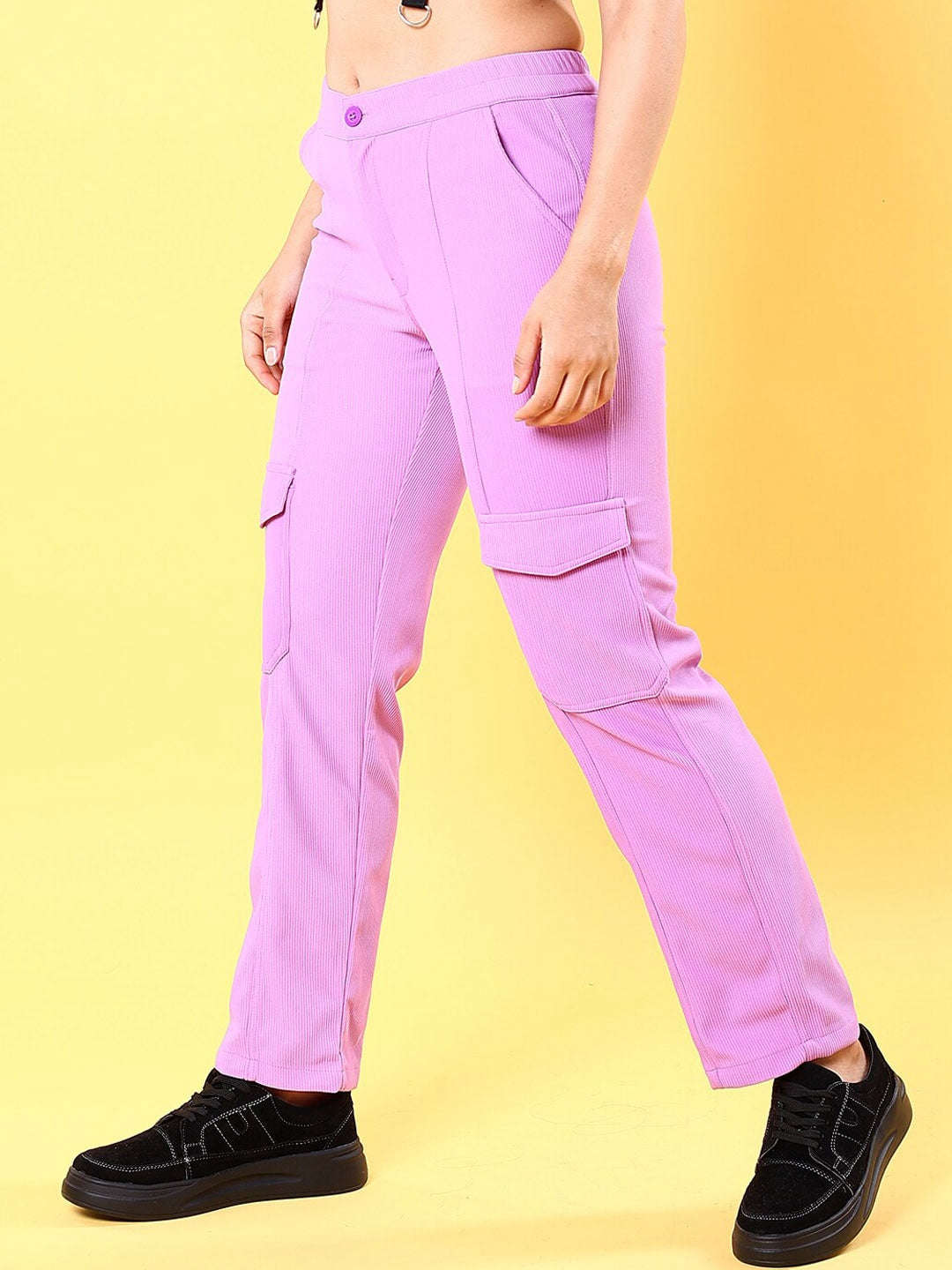 Women's Cargo Pocket Corduroy Flare Pant