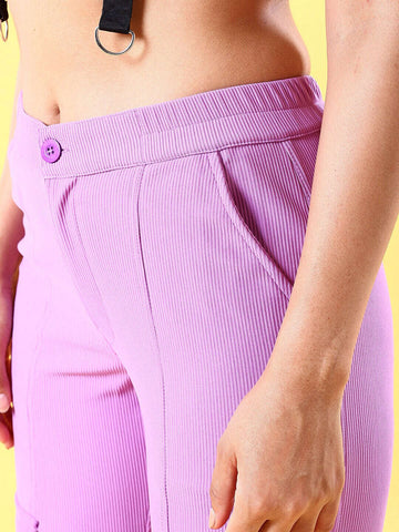 Women's Cargo Pocket Corduroy Flare Pant