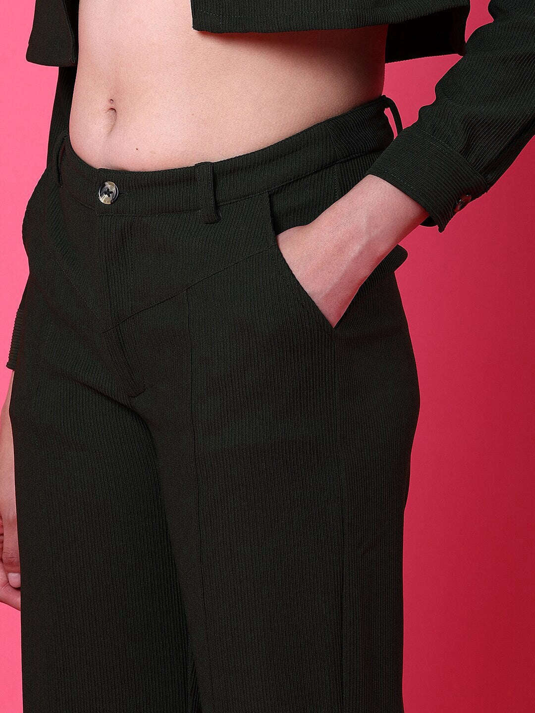 Women's Cut And Sew Tapered Corduroy Pant