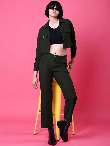 Women's Cut And Sew Tapered Corduroy Pant