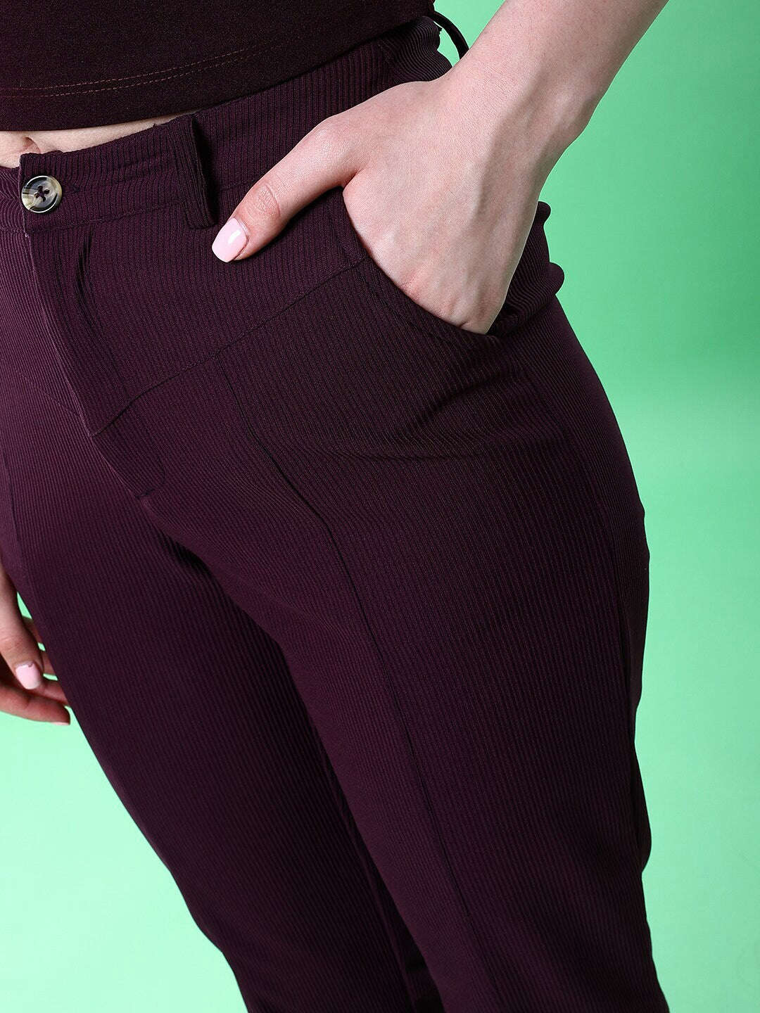 Women's Cut And Sew Tapered Corduroy Pant