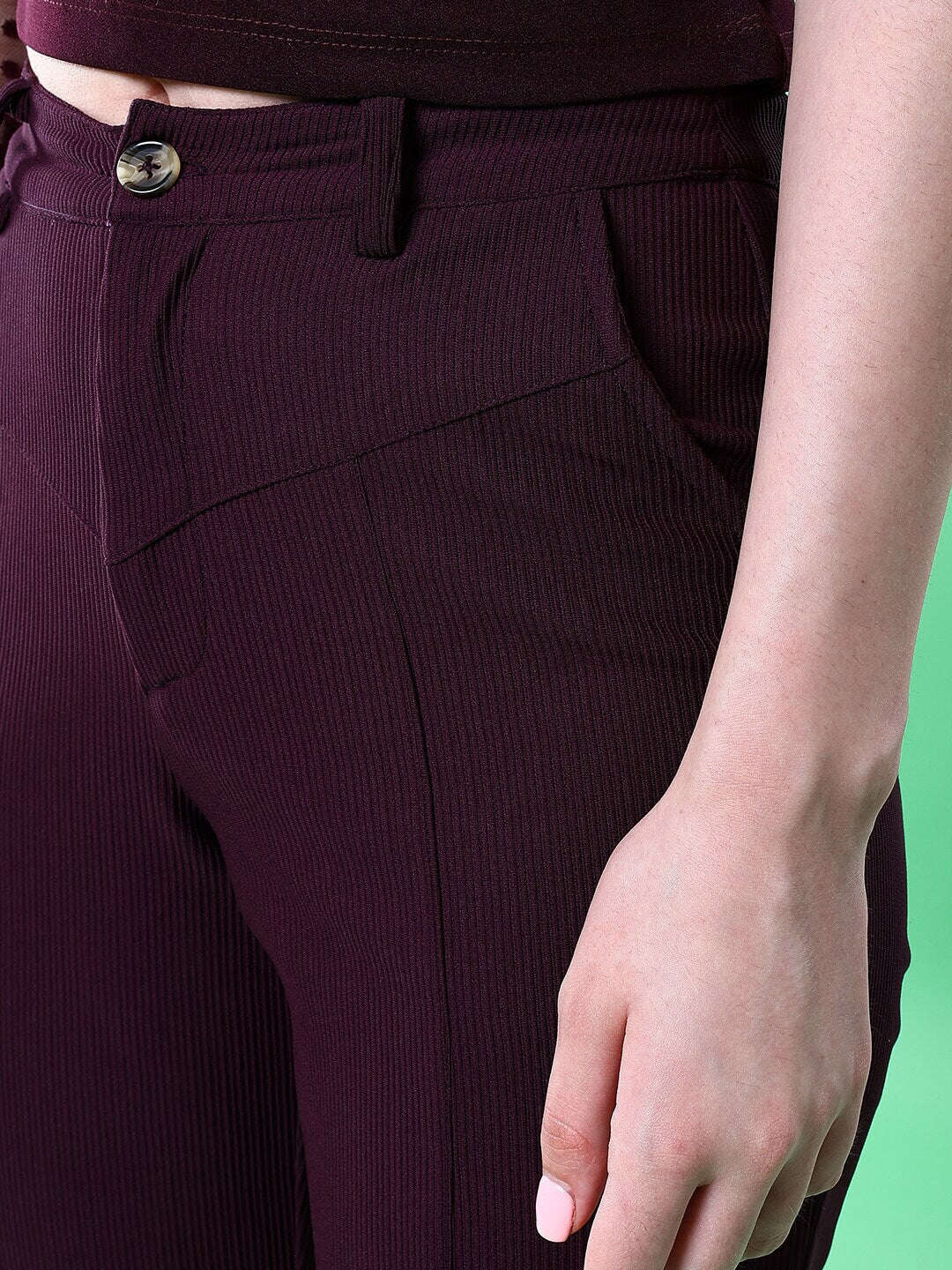 Women's Cut And Sew Tapered Corduroy Pant