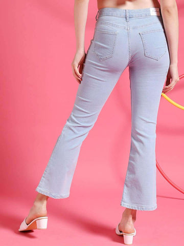 Women's Distressed Bootcut Fit Jeans