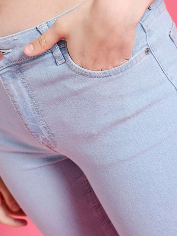 Women's Distressed Bootcut Fit Jeans