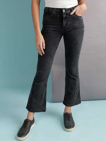 Women's Mid Wash Bootcut Denim Jeans