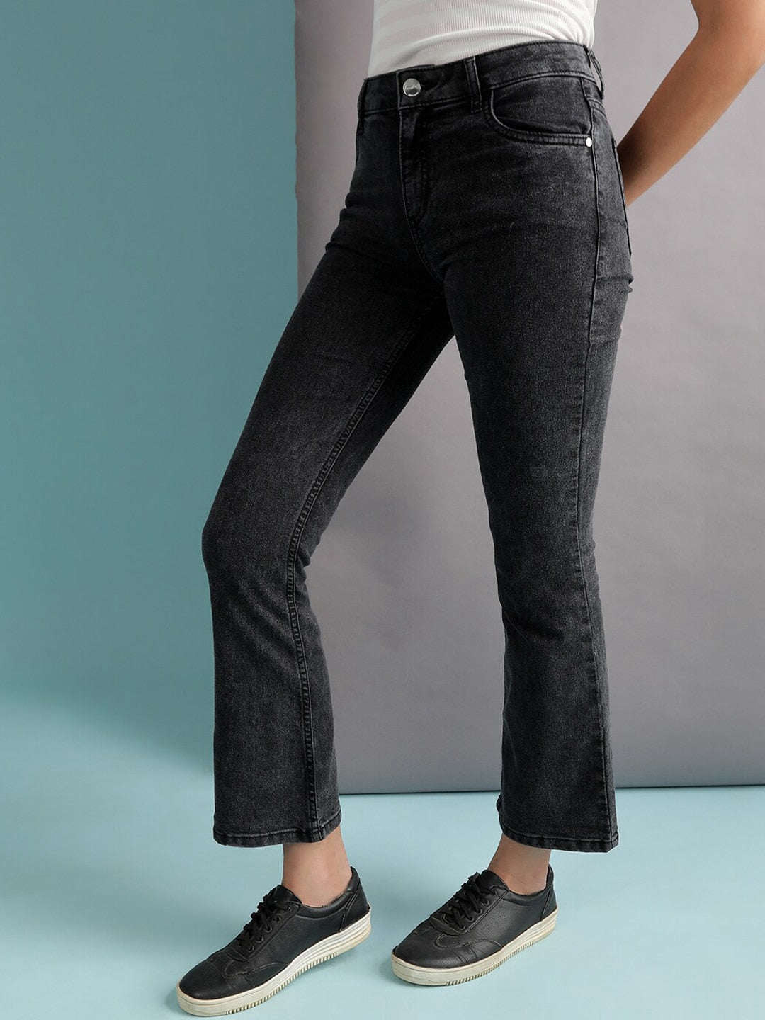 Women's Mid Wash Bootcut Denim Jeans