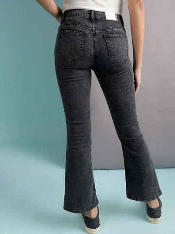 Women's Mid Wash Bootcut Denim Jeans