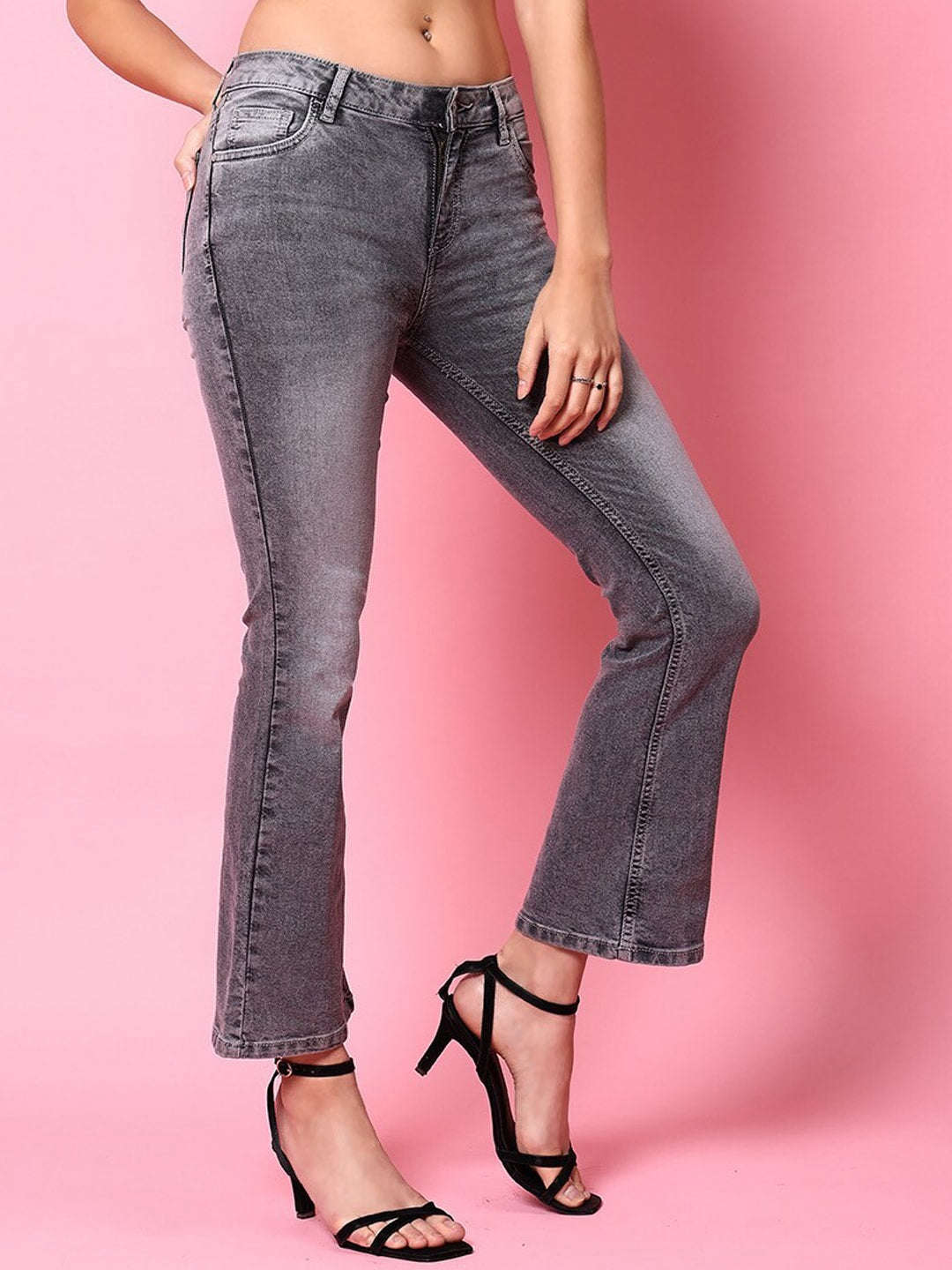 Women's Light Wash Bootcut Denim Jeans