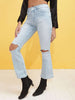 Women's Mid Wash Bootcut Denim Jeans