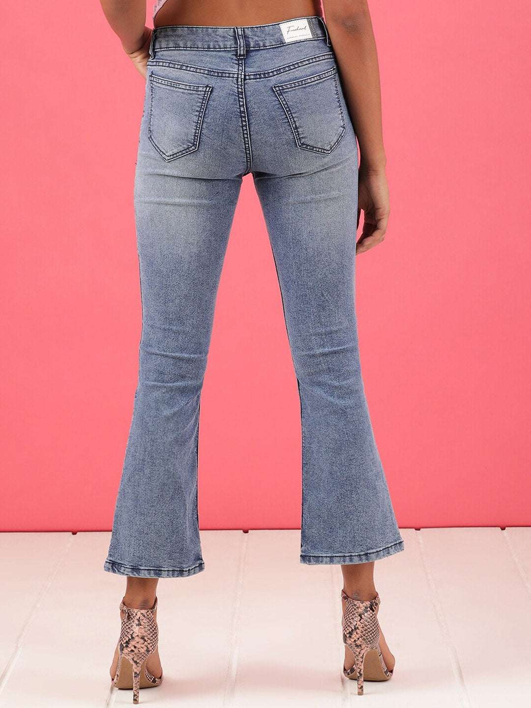 Women's Mid Wash Bootcut Denim Jeans