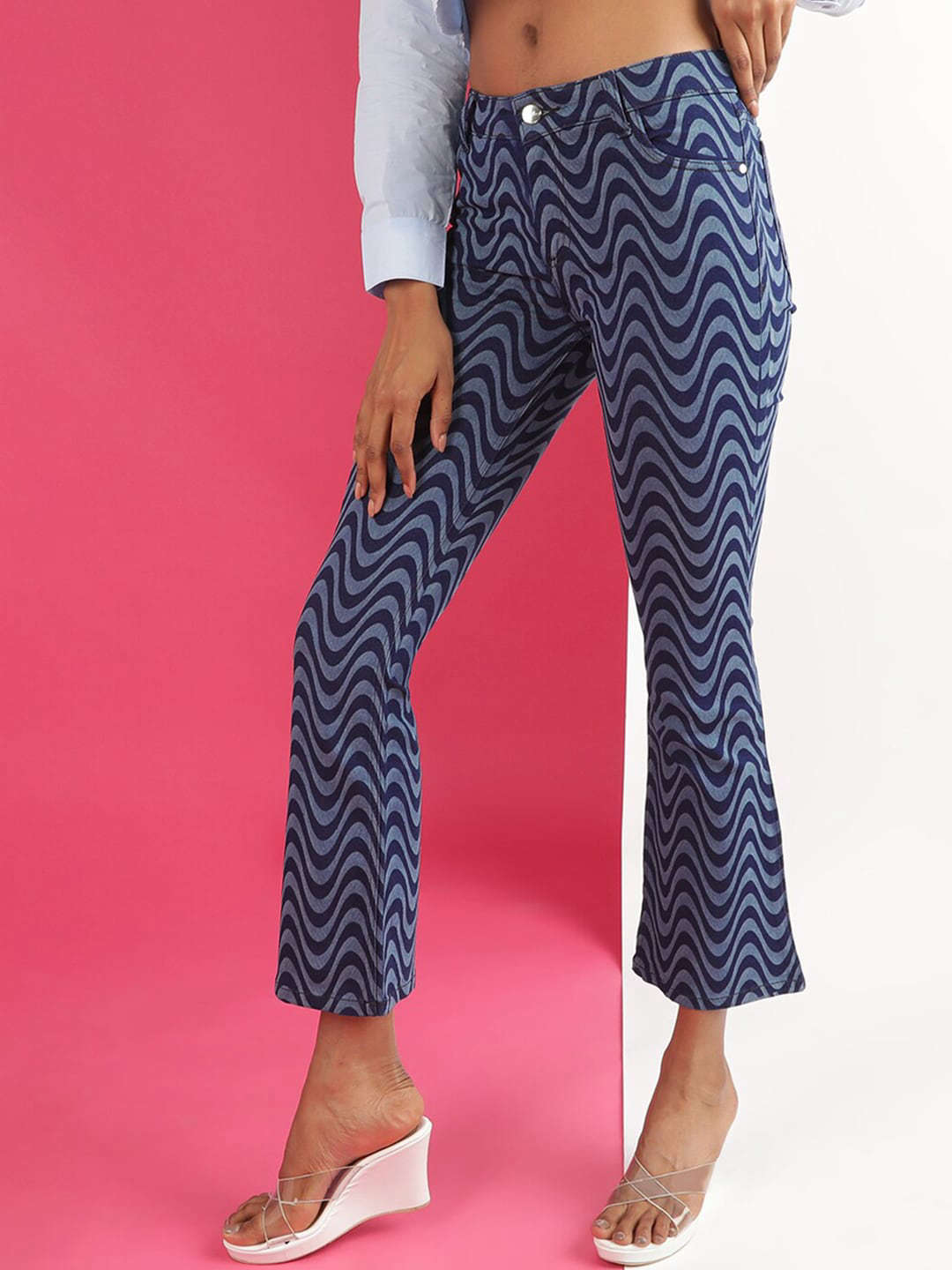 Women's Laser Bootcut Denim Jeans