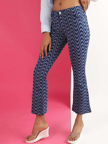 Women's Laser Bootcut Denim Jeans