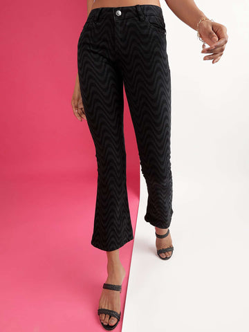 Women's Laser Bootcut Denim Jeans