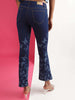 Women's Butterfly Printed Bootcut Denim Jeans