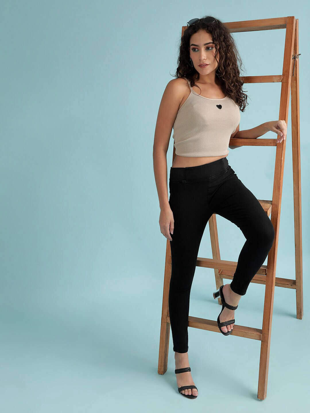 Women's Elasticated Denim Jegging