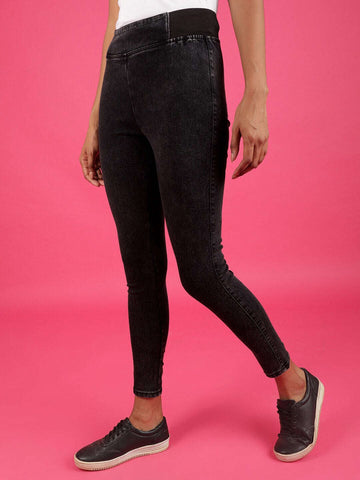 Women's Elasticated Denim Jegging