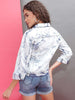 Women's Tie And Dye Trucker Denim Jacket