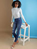 Women's Distressed Skinny Fit Denim Jeans