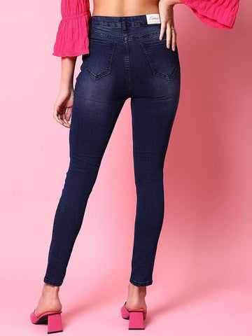Women's Distressed Slim Fit Jeans