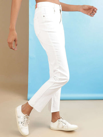 Women's Bleached Straight Fit Denim