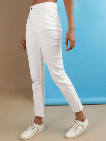 Women's Bleached Straight Fit Denim