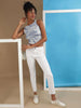 Women's Bleached Straight Fit Denim
