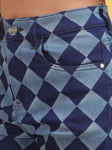 Women's Laser Straight Fit Denim Jeans