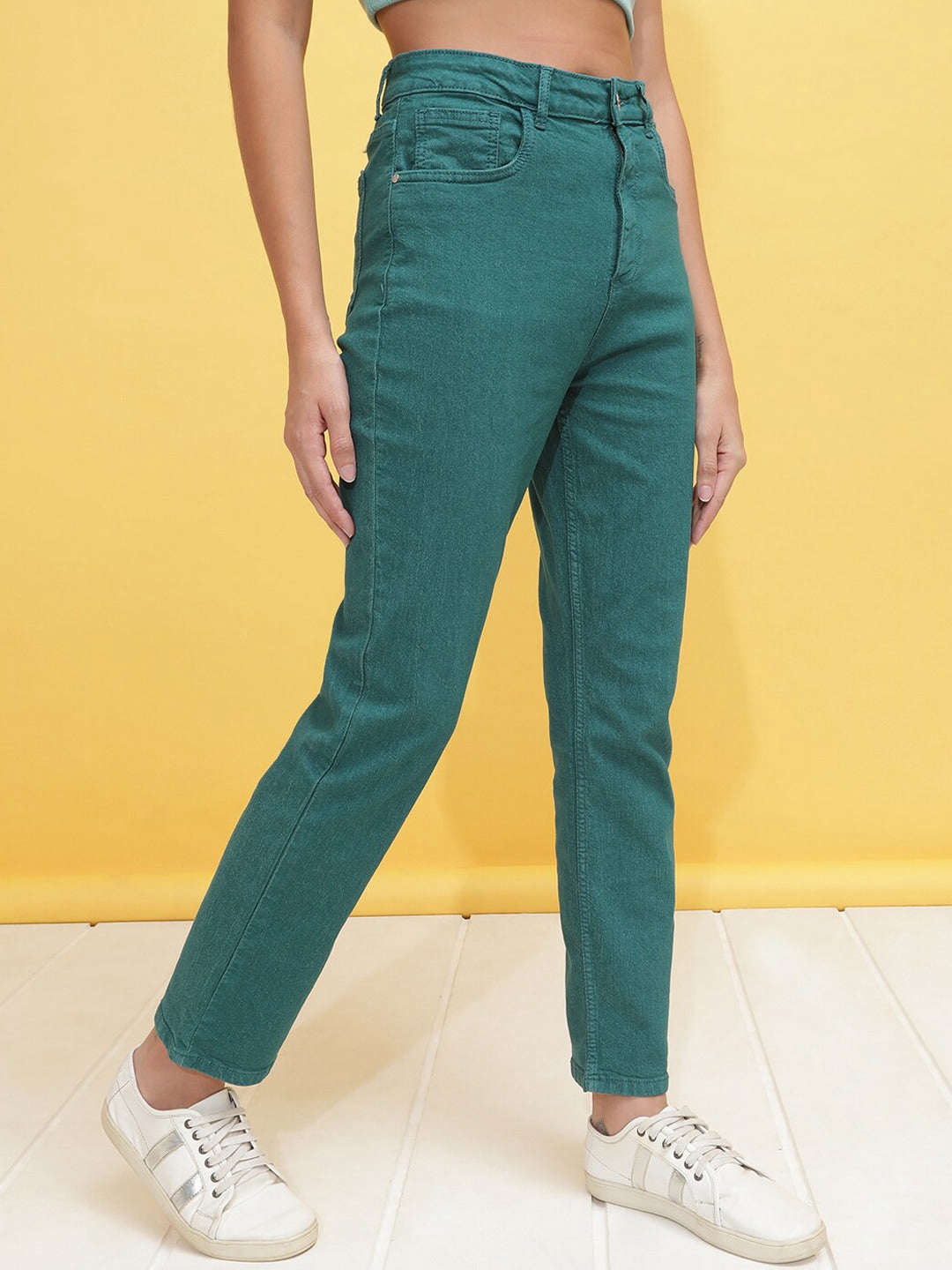 Women's Overdyed Straight Fit Denim Jeans