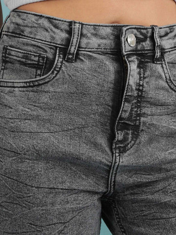 Women's Rag Wash Straight Fit Denim