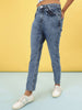 Women's Mid Wash Straight Fit Denim Jeans