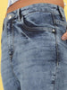 Women's Mid Wash Straight Fit Denim Jeans