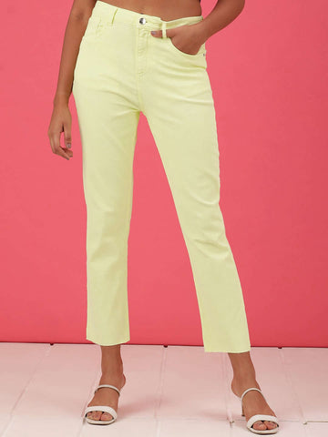 Women's Overdyed Straight Fit Denim Jeans