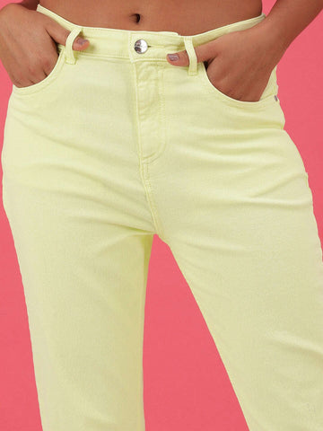 Women's Overdyed Straight Fit Denim Jeans