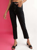 Women's Color Block Straight Fit Denim Jeans